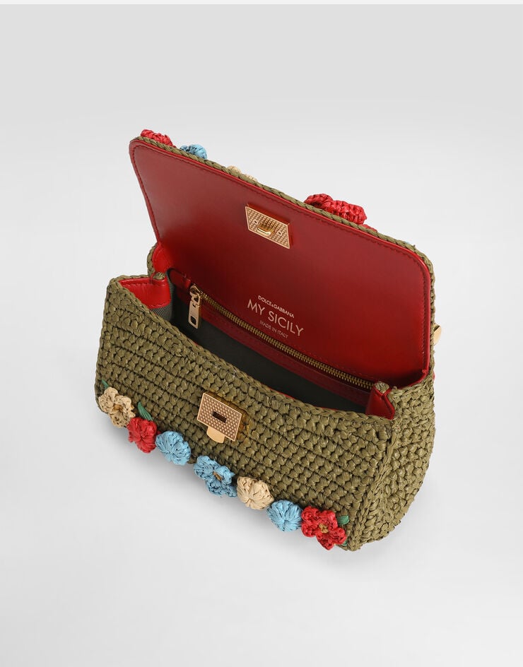 Dolce & Gabbana My sicily raffia crochet handbag Multicolor BB7864BZ350