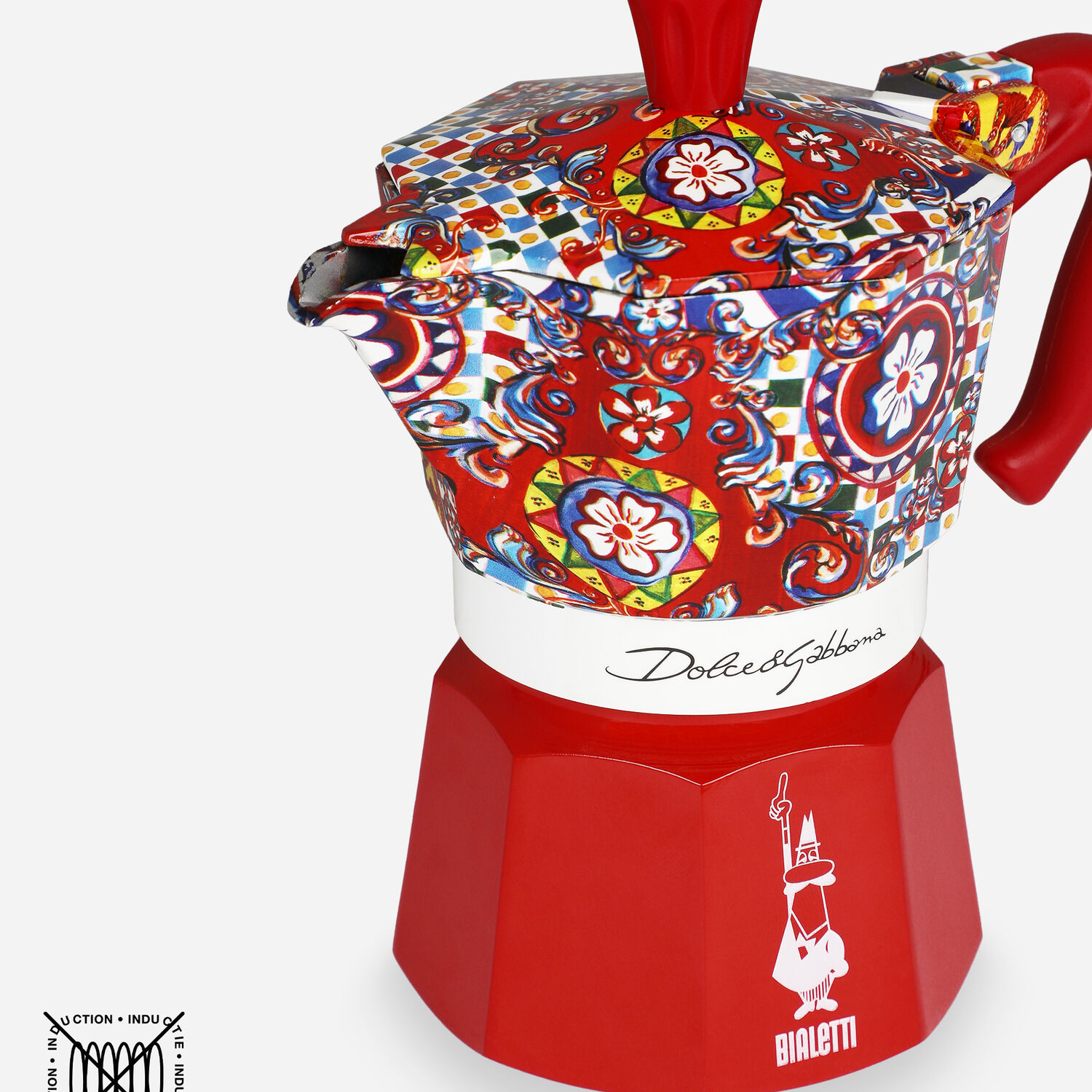 Bialetti - Dolce&Gabbana Induction Moka Red 2 tazze