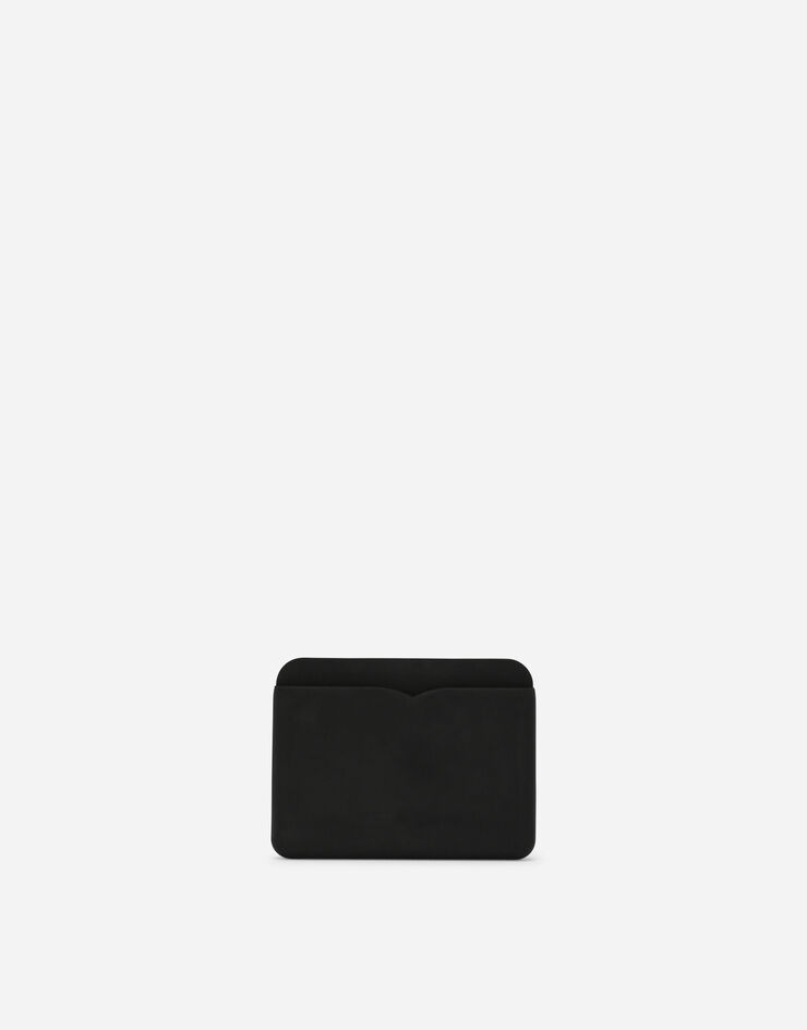 Dolce & Gabbana Rubber card holder with embossed logo ブラック BP3230AG816
