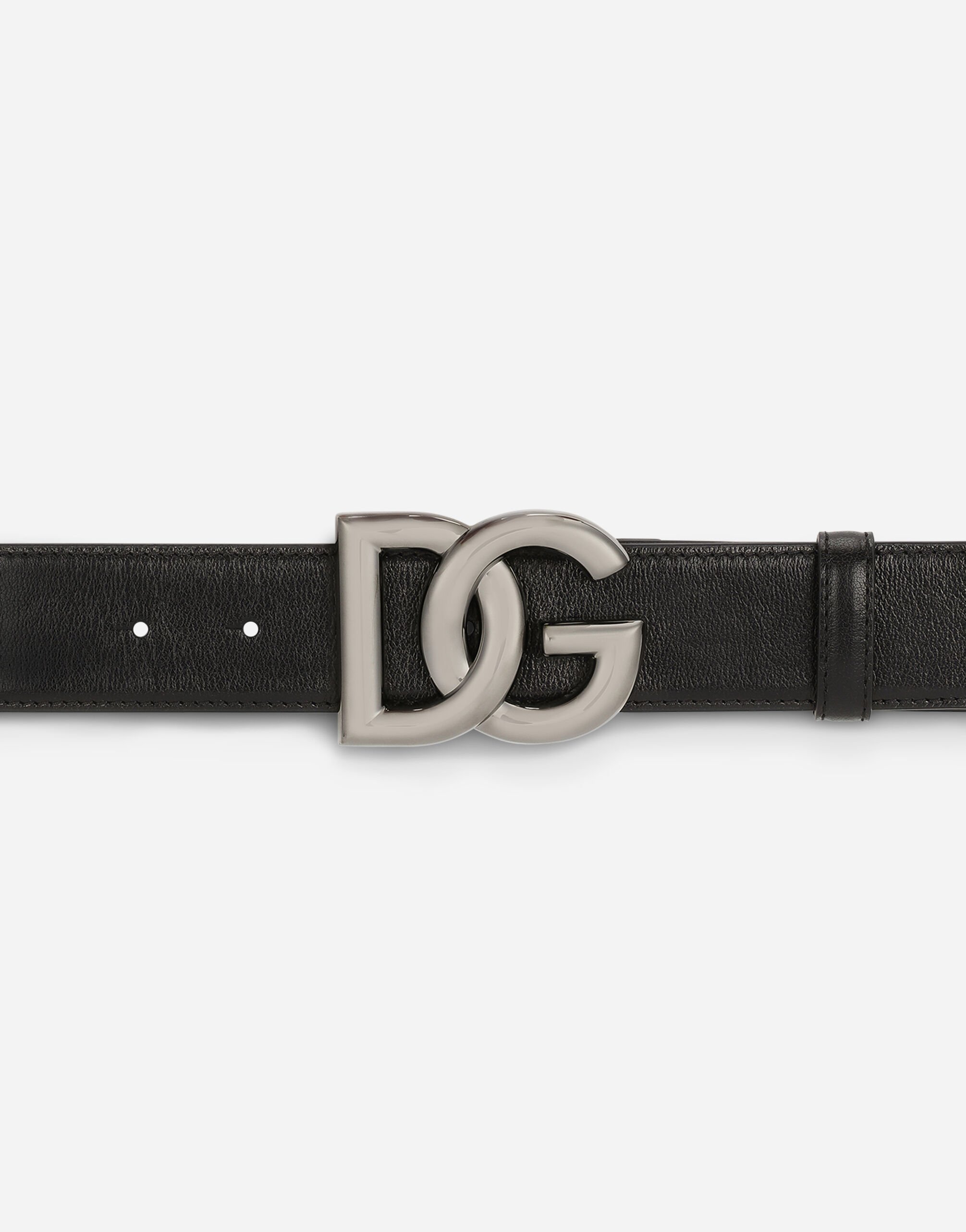 ベルト DOLCE & GABBANA CINTURA IN PELLE CON FIBBIA LOGO Dolce & Gabbana DG-logo Leather Belt | Black | FARFETCH