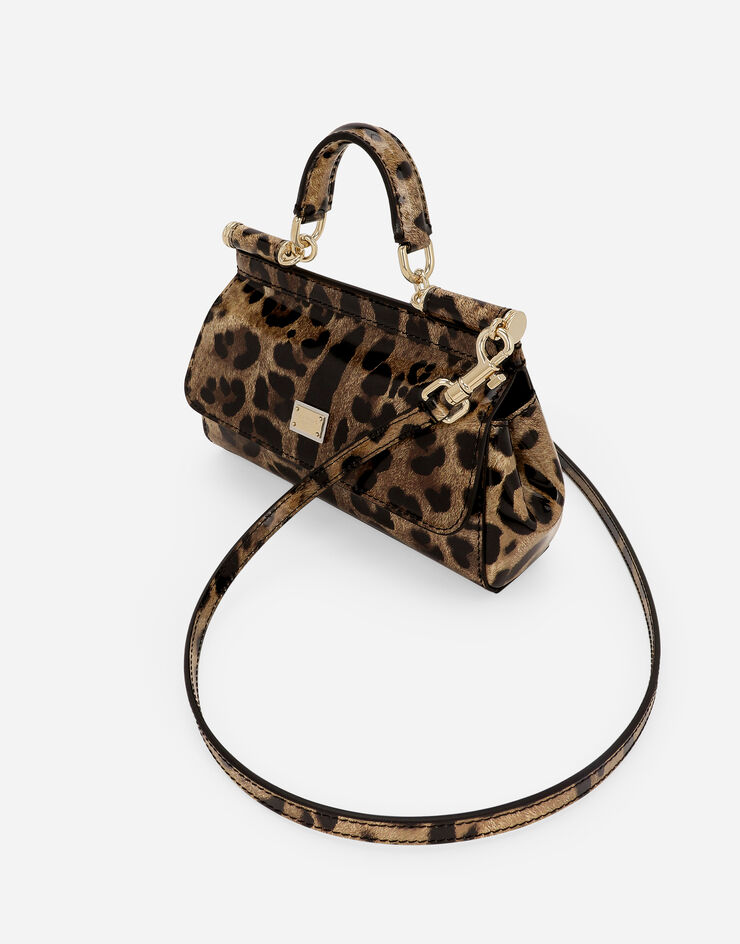 Dolce & Gabbana حقيبة يدSicily KIM DOLCE&GABBANA صغيرة طبعة جلود الحيوانات BB7116AM568