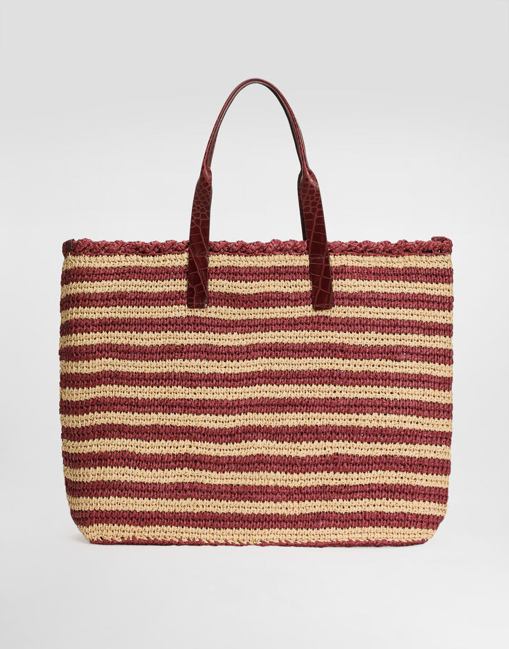 Dolce & Gabbana Bolso shopper de rafia Multicolor BM2453A9U63