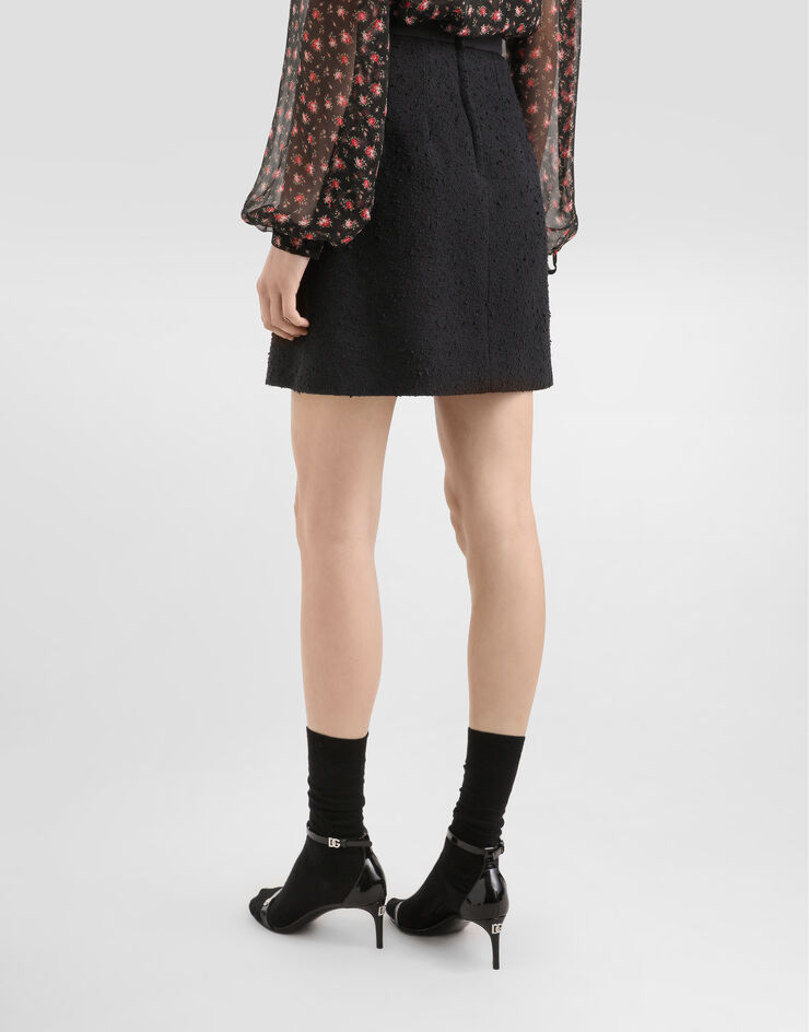 Dolce & Gabbana Gonna in stuoia rachel Nero F4DCAZHUMWJ