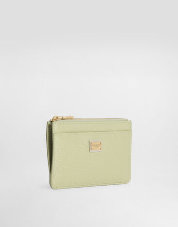 Dolce & Gabbana Dauphine calfskin card holder Green BI1261A1001
