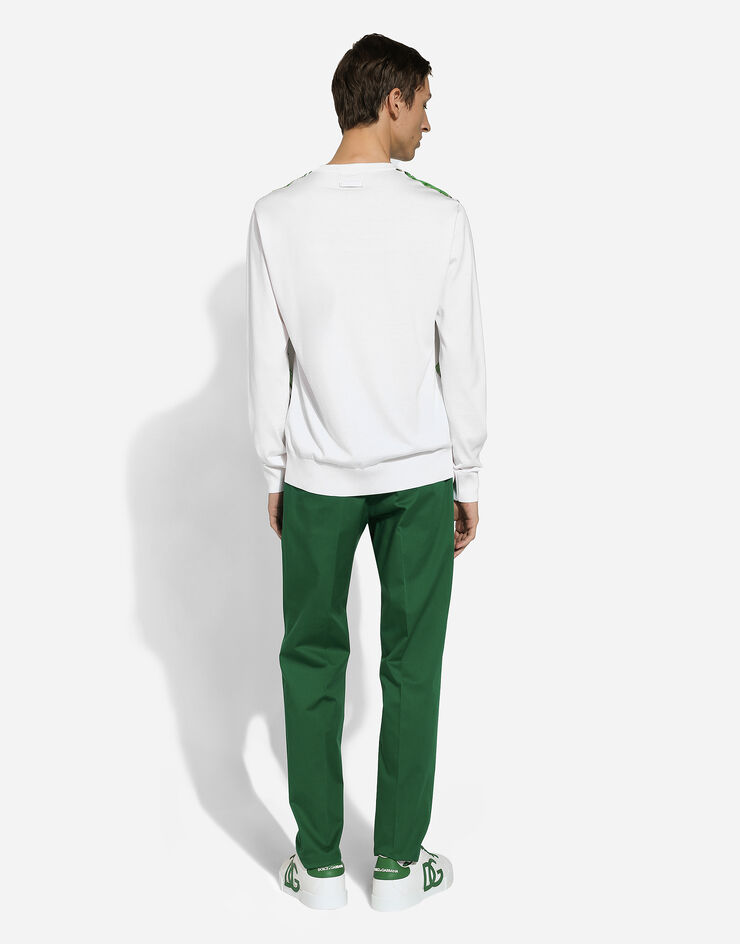 Dolce & Gabbana Stretch gabardine pants Green GY6UETGI130