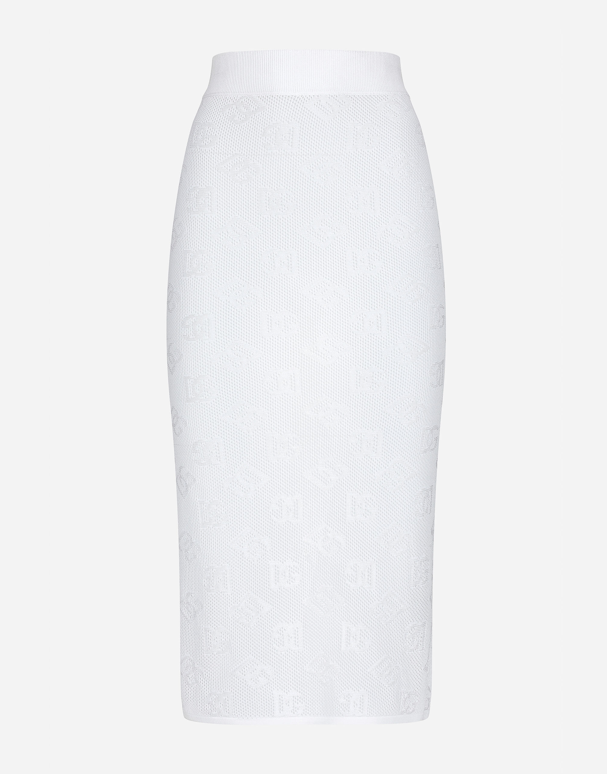 White pencil skirt designer top