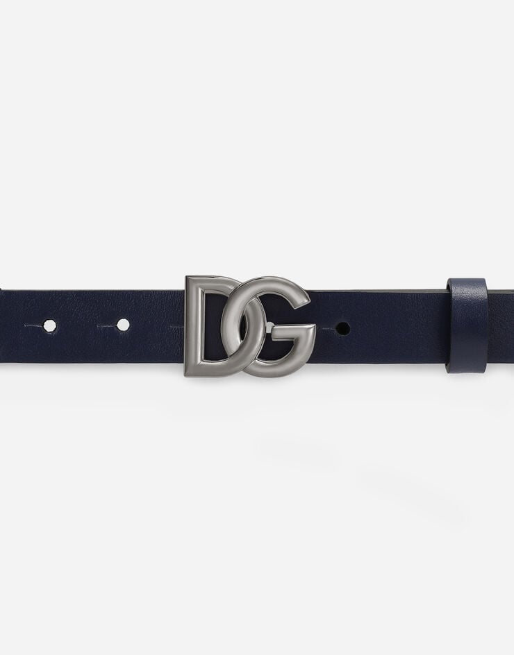 Dolce & Gabbana Эластичный ремень с логотипом DG синий EC0076AQ616