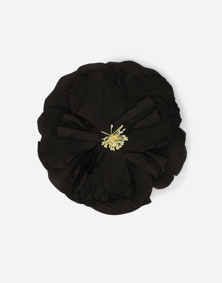 Dolce & Gabbana Floral poplin brooch Brown GY008AGH869