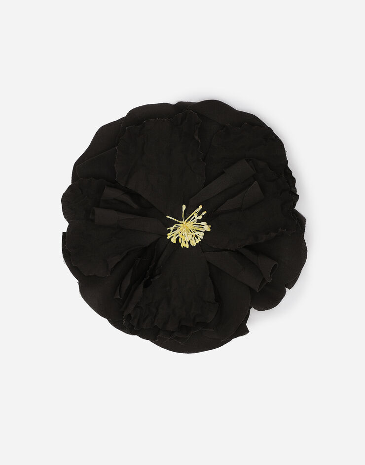 Dolce & Gabbana Брошь с цветком из поплина коричневый GY008AGH869