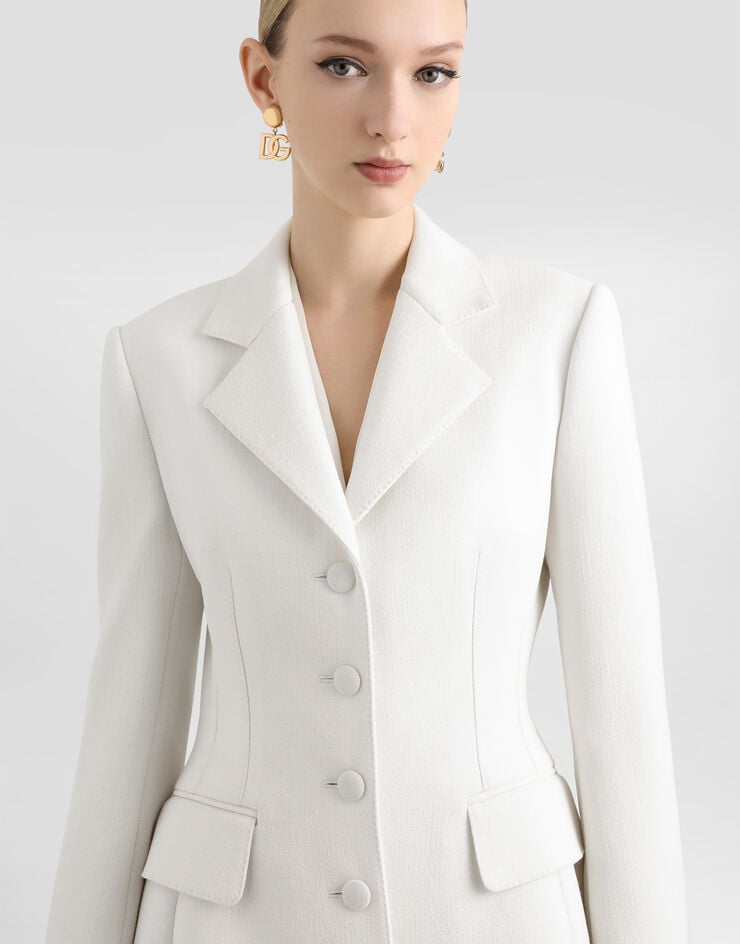 Dolce & Gabbana Dolce jacket in double crêpe White F26CHTFU207
