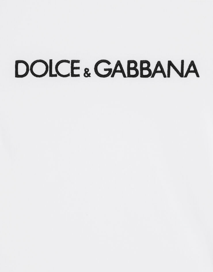 Dolce&Gabbana Camiseta corta con logotipo DG Blanco F8U48ZFU7EQ