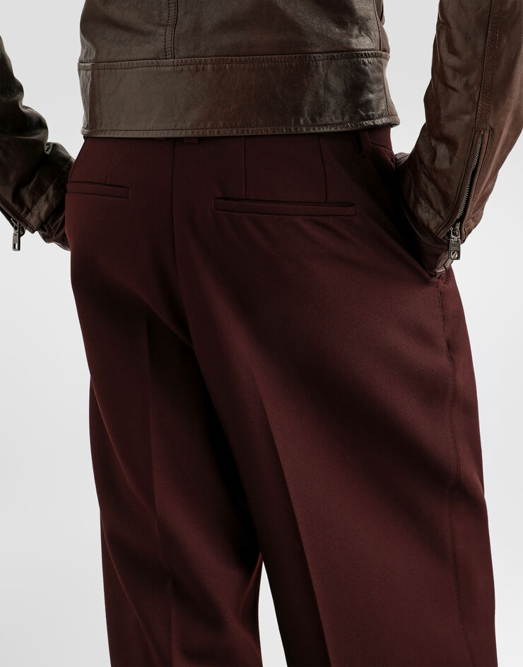 Dolce & Gabbana Wool gabardine trousers Dolce & Gabbana Wool gabardine trousers Multicolor GP166TFU21E