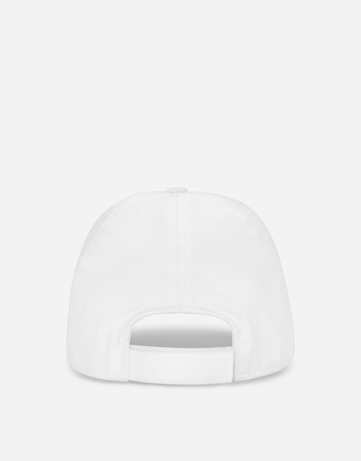 Dolce & Gabbana Baseball cap with openwork logo White LB5H12G7B7A