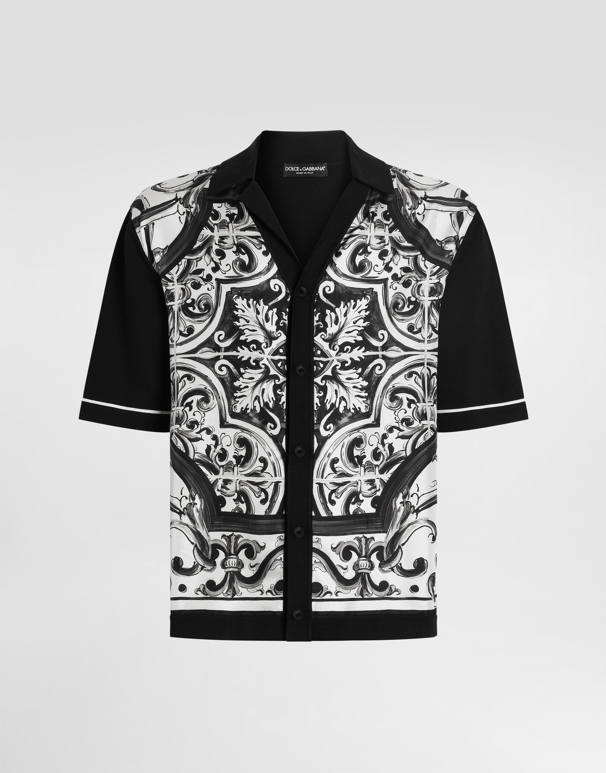 DOLCE&GABBANA 柄入りシャツ Majolica-print oversized shirt in Multicolor for Men