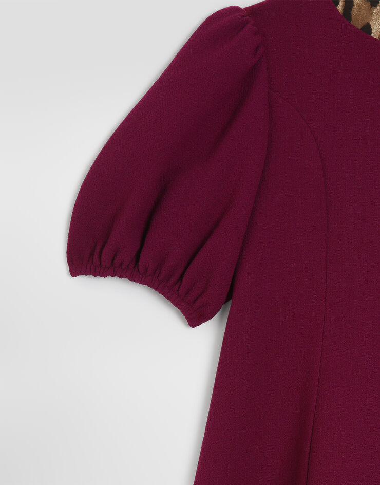 Dolce & Gabbana Double wool crêpe dress Fuchsia L54DV6FU207