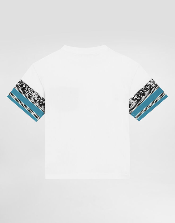 Dolce & Gabbana Jersey T-shirt with pocket Print L4JTIOG7O7Z