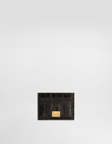 Dolce & Gabbana Eel card holder Black BI0330A8B08