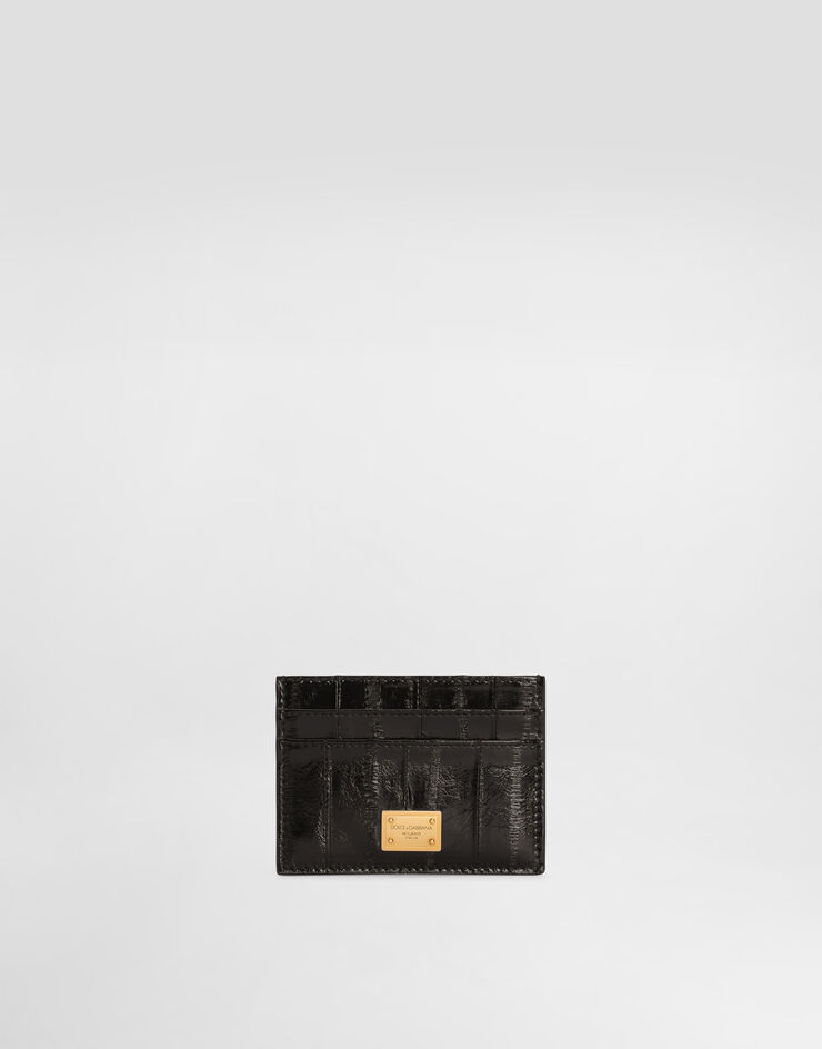 Dolce & Gabbana Eel card holder Black BI0330A8B08