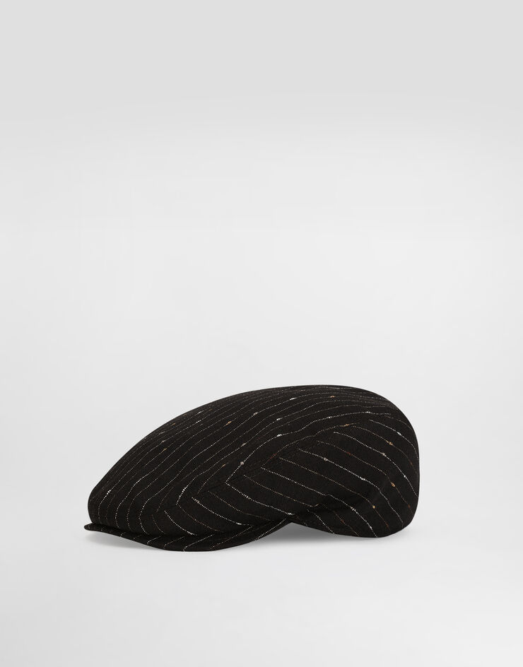 Dolce & Gabbana Pinstripe viscose flat cap Multicolor GH587AFBMFW