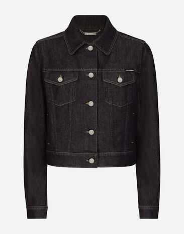 Dolce & Gabbana Cropped cotton denim jacket Multicolor F9S20DG8ML9