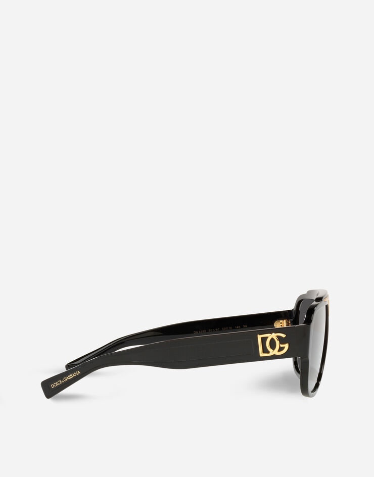 Dolce & Gabbana Sonnenbrille DG Crossed Schwarz VG438BVP187