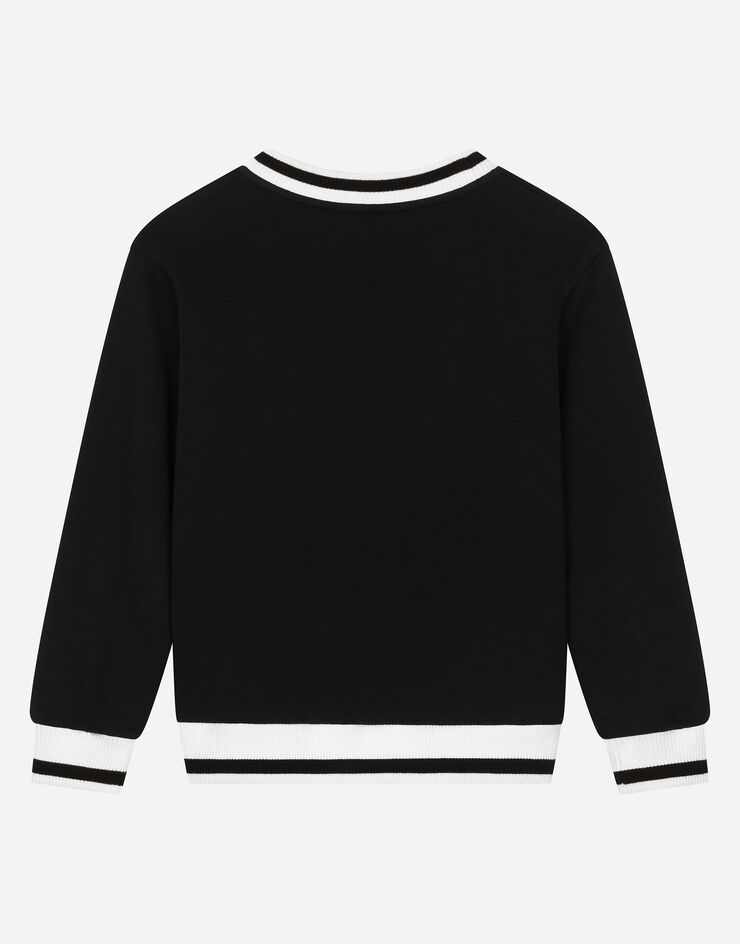 Dolce & Gabbana Свитшот из джерси с логотипом Dolce&Gabbana черный L4JWKRG7N1J