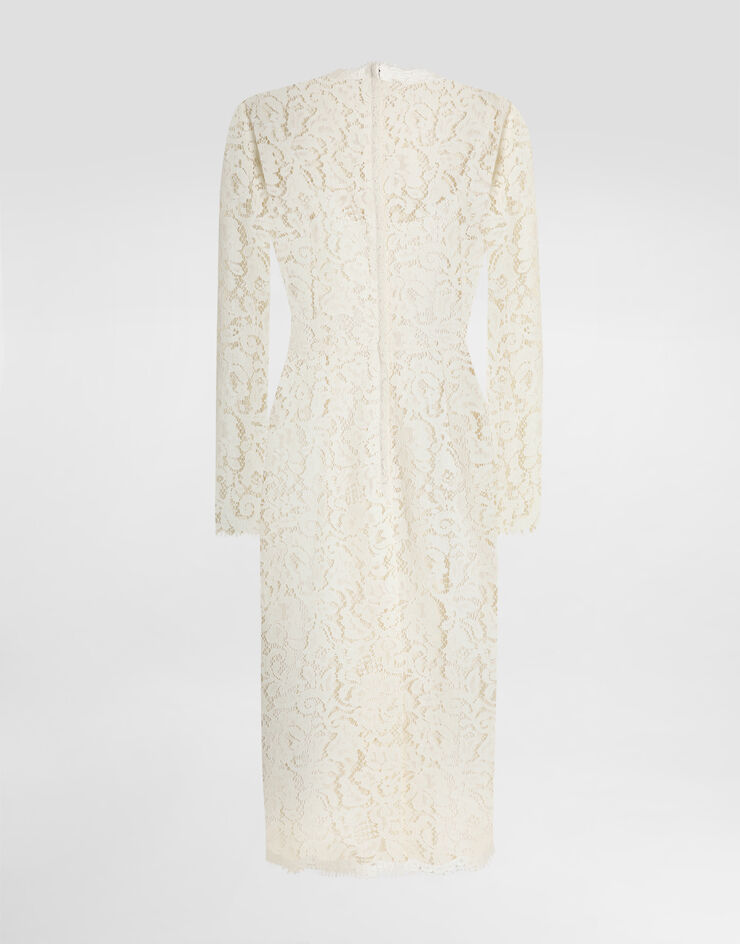 Dolce & Gabbana Cordonetto lace dress White F6M0DTHLMTB