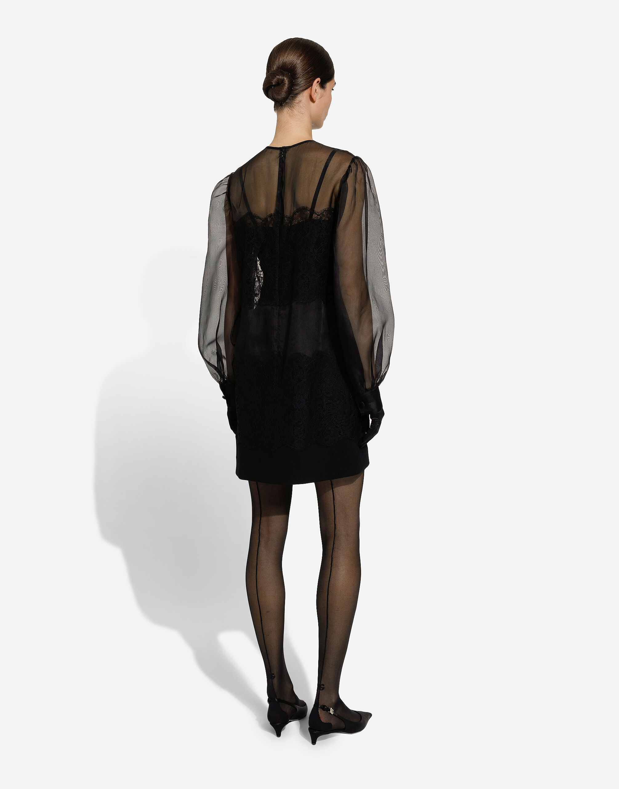 Organza dress black best sale