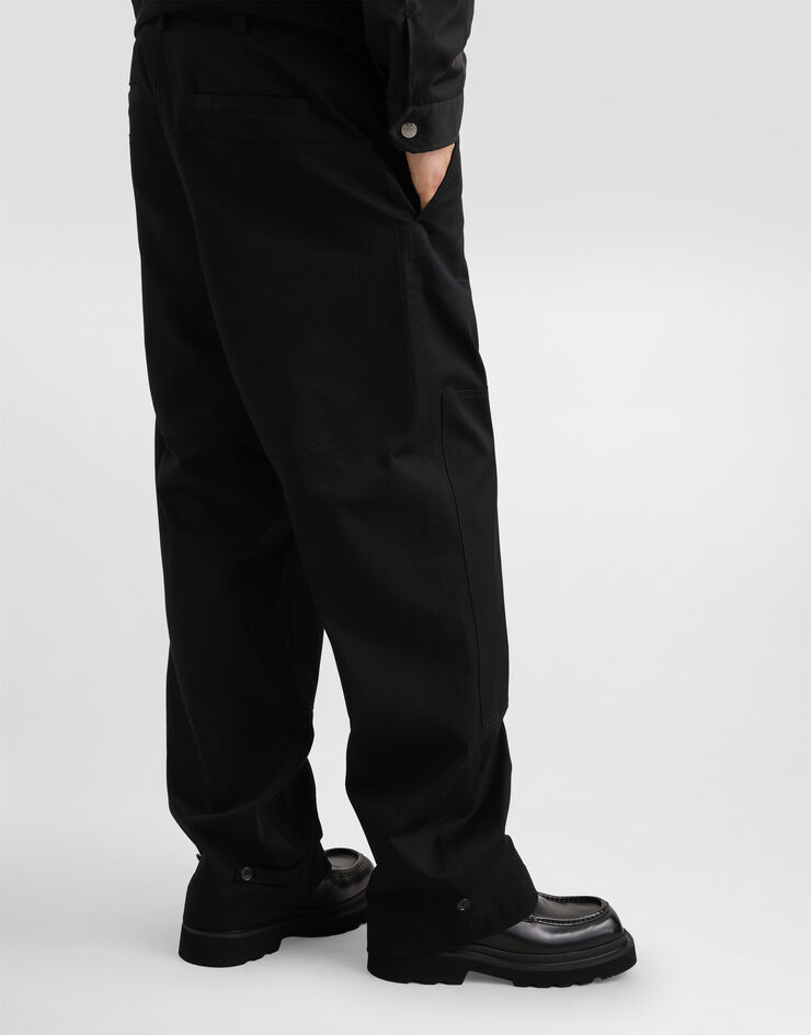 Dolce & Gabbana Cotton cargo pants with tag Black GP0RSTFUFL3