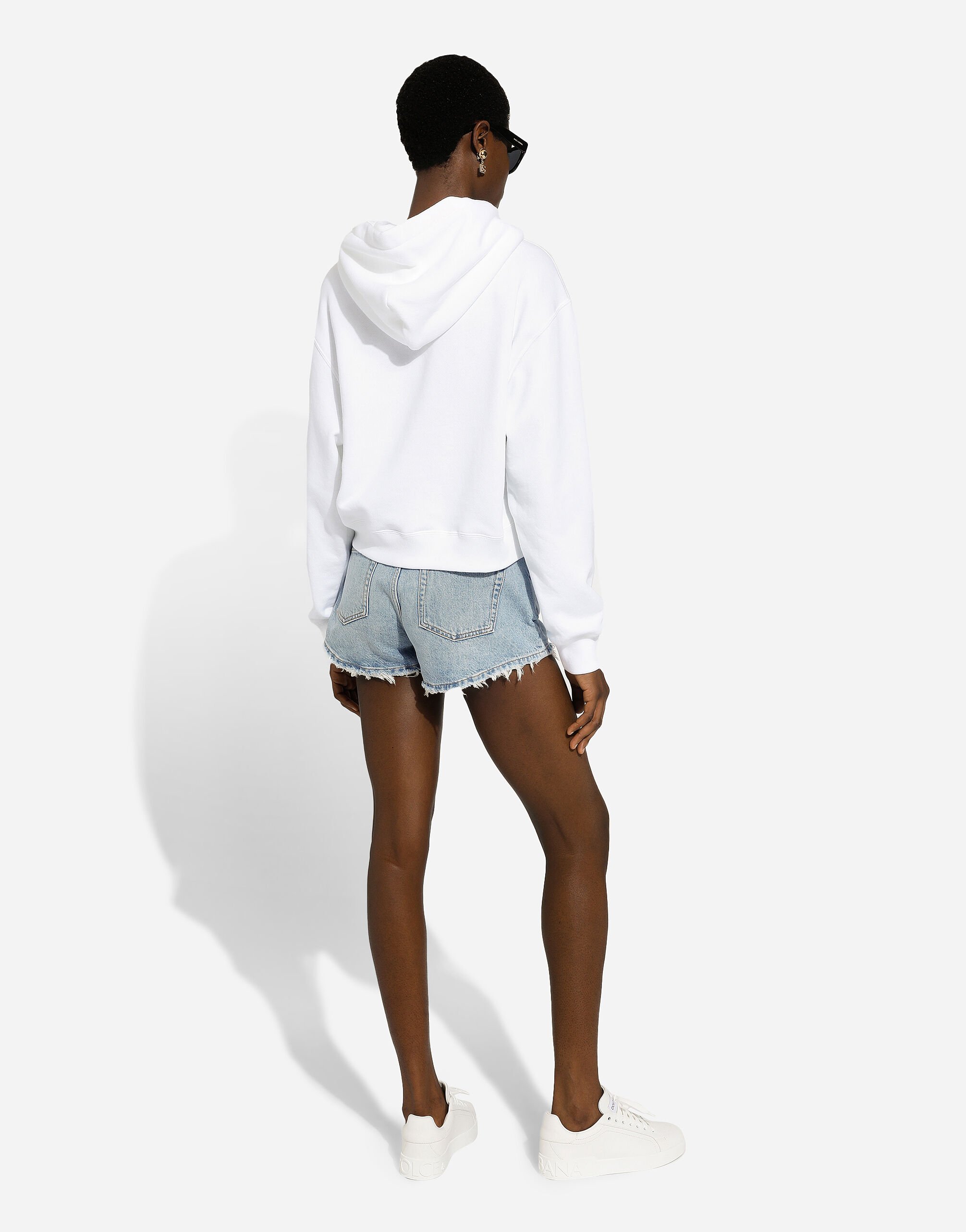 Dolce gabbana white hoodie sales