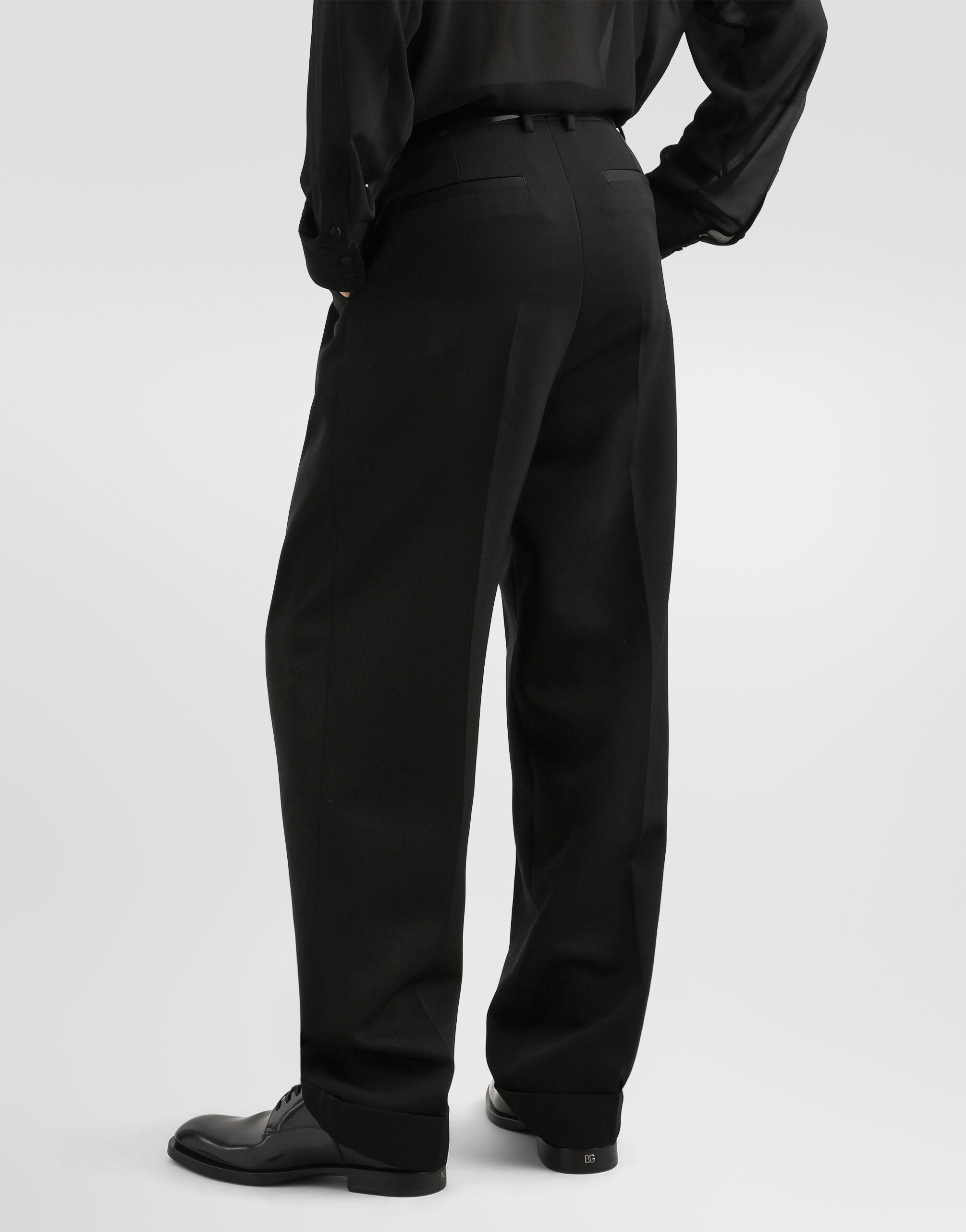 Wool gabardine trousers - thumbnail 5