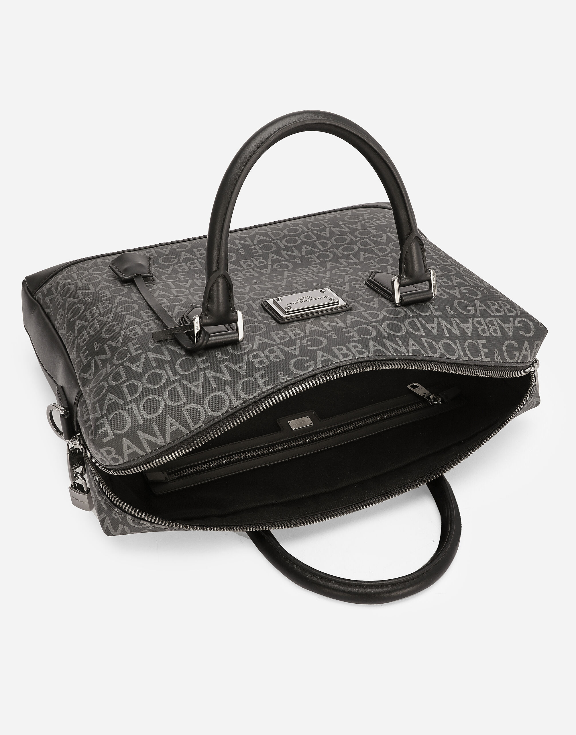 Coated jacquard briefcase in Multicolor for Men Dolce Gabbana US