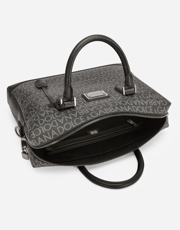 Dolce & Gabbana Coated jacquard briefcase Multicolor BM1590AJ705