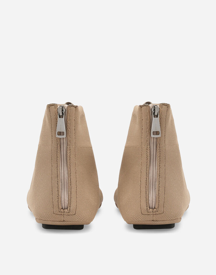 Dolce & Gabbana Stretch mesh ankle boots Beige A60590AT397