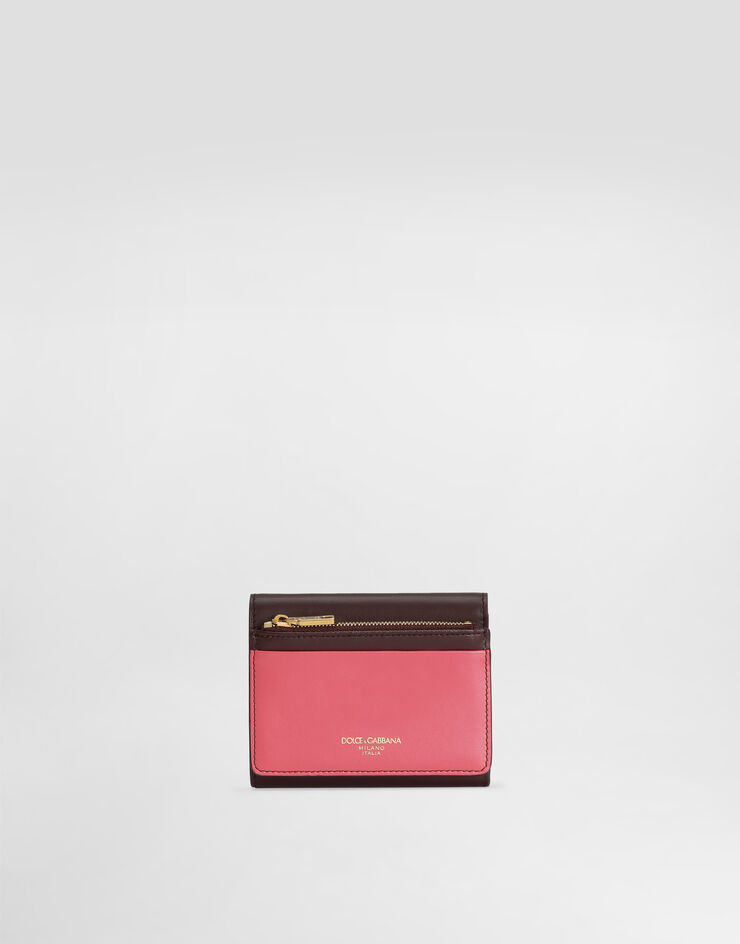 Dolce & Gabbana DG 徽标小牛皮钱包 枣红 BI3338A9M75