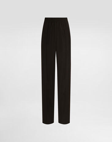 Dolce & Gabbana Wool gabardine trousers Brown FTC6ZTFU2OW