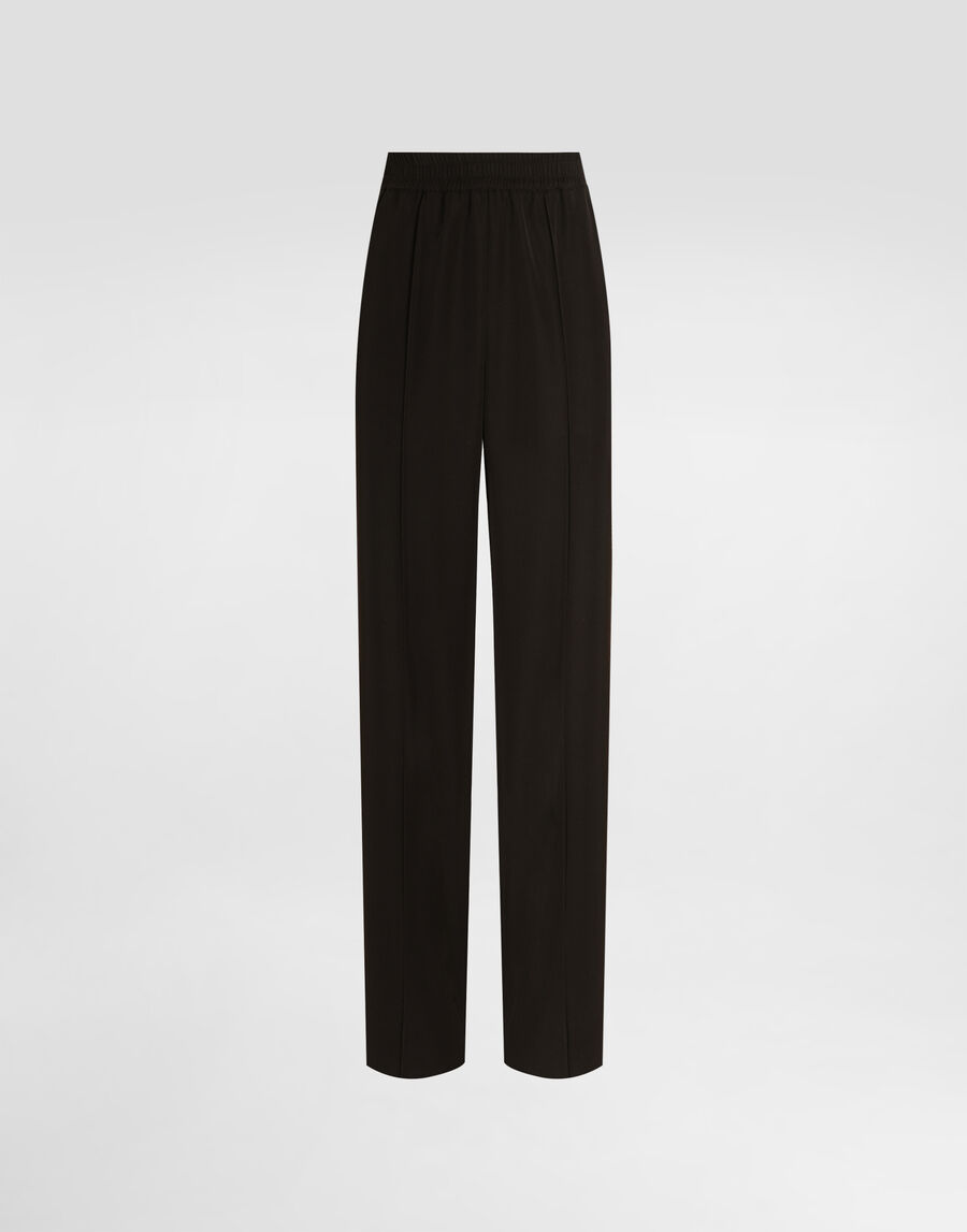 Wool gabardine trousers