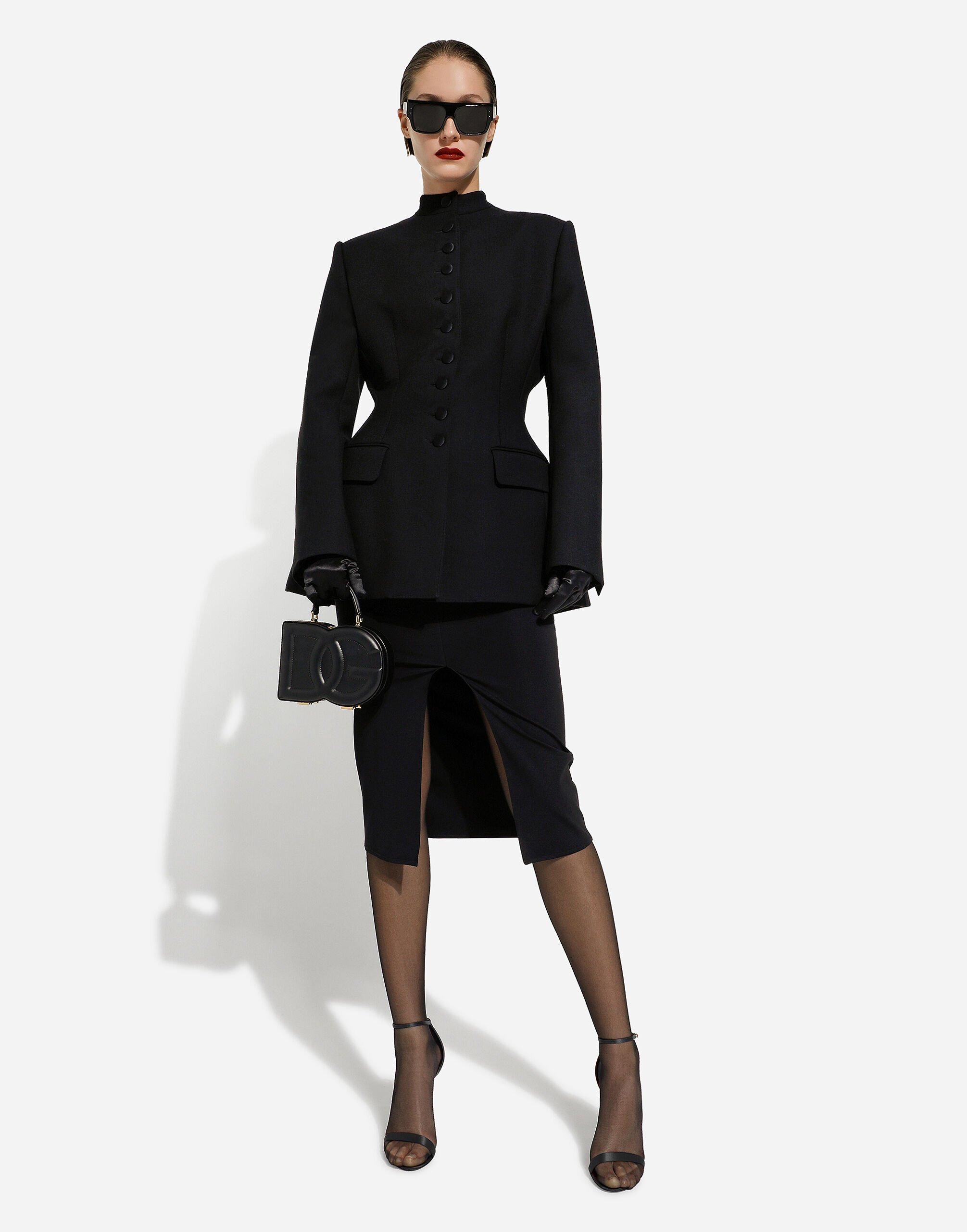 ジャケット DOLCE  GABBANA Women Jackets FXV60T JCVWHN0000 Black Leather biker jacket in Black for Women | Dolce&Gabbana®