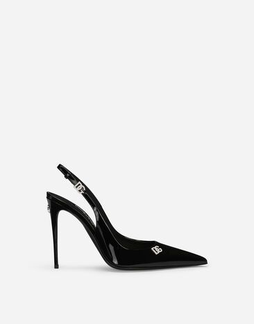 Dolce & Gabbana Patent leather slingbacks Print CG0815AV804