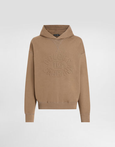 Dolce & Gabbana Cotton hoodie with logo Print G9BJATFS785