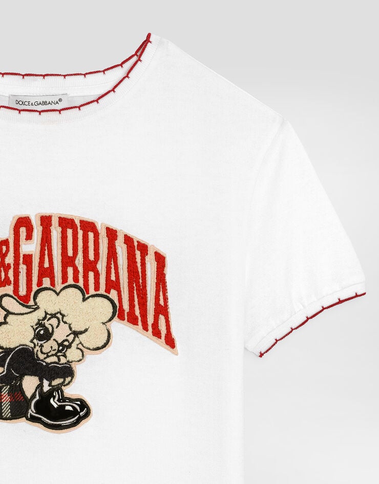 Dolce & Gabbana Jersey t-shirt with logo  L5JTNJG7P7D