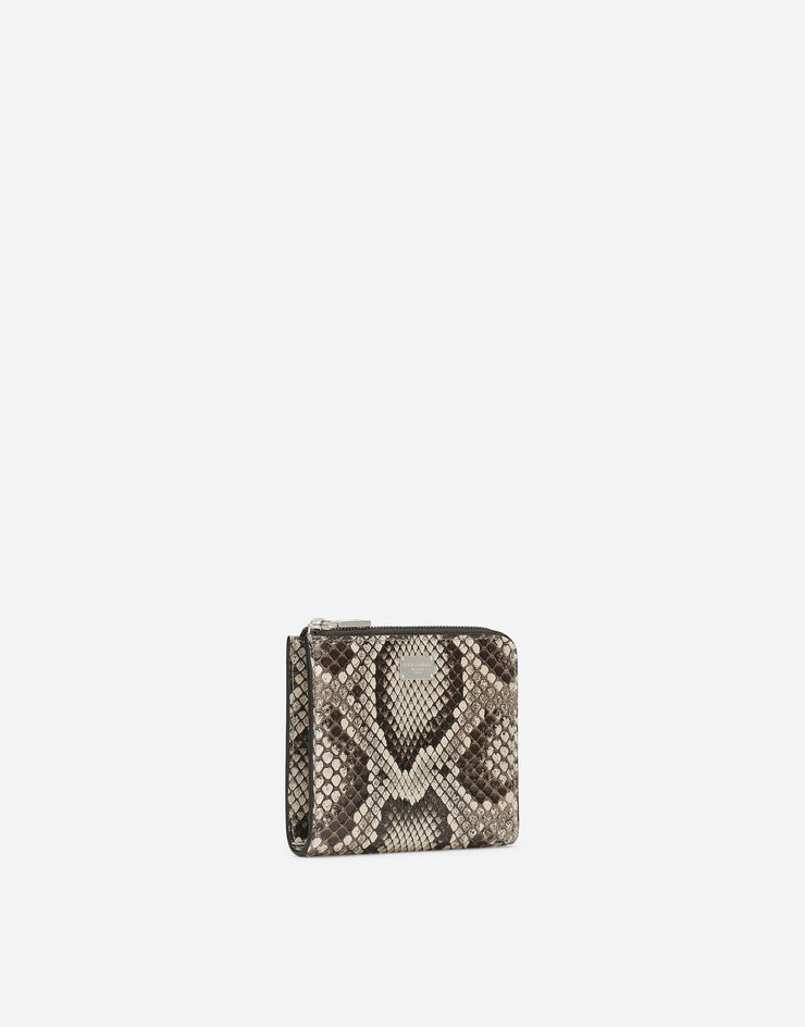 Dolce & Gabbana Python skin card holder Amarillo BP3273A2111