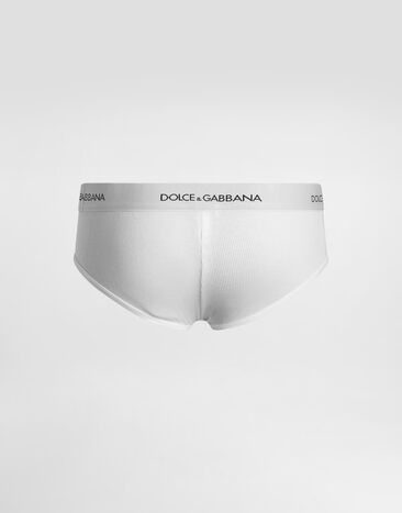 Dolce & Gabbana Fine-rib cotton Brando briefs White M3C21JONN96