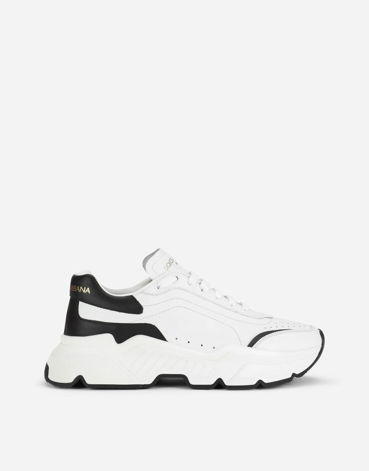 Dolce & Gabbana Sneakers Daymaster en cuir de veau nappa Blanc/Noir CK1791AX589