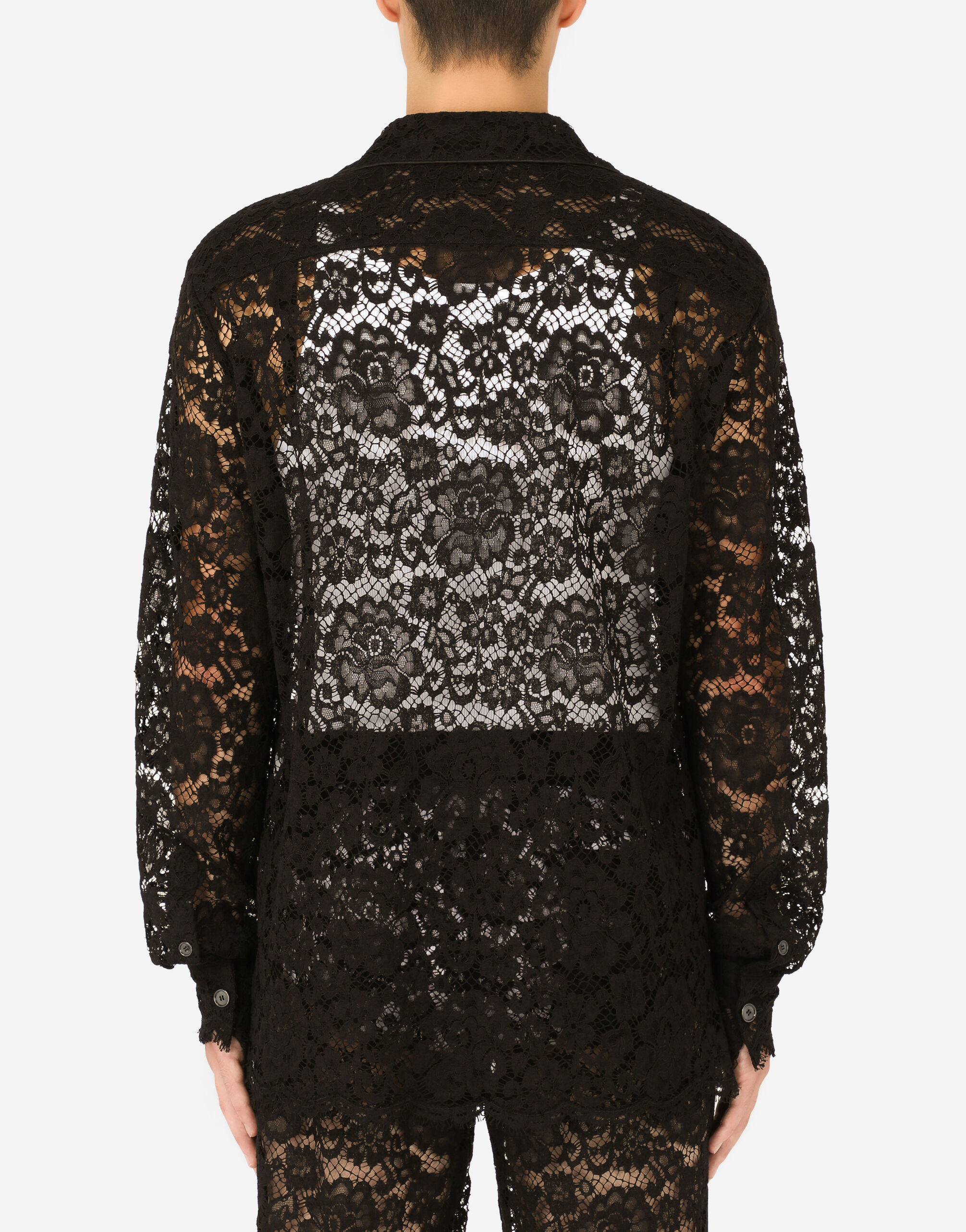 Dolce and 2025 gabbana lace shirt
