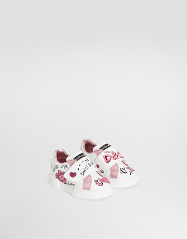 Dolce & Gabbana Portofino Light calfskin sneakers Multicolor DN0143A0957