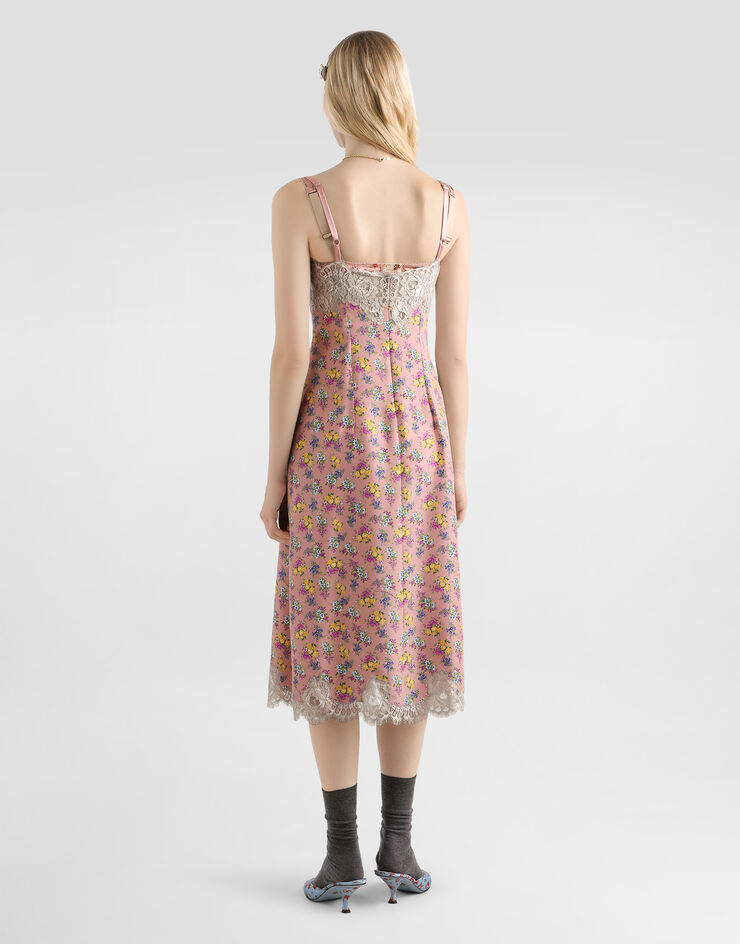 Dolce & Gabbana Small floral-print slip dress Multicolor F60GGTIS10D