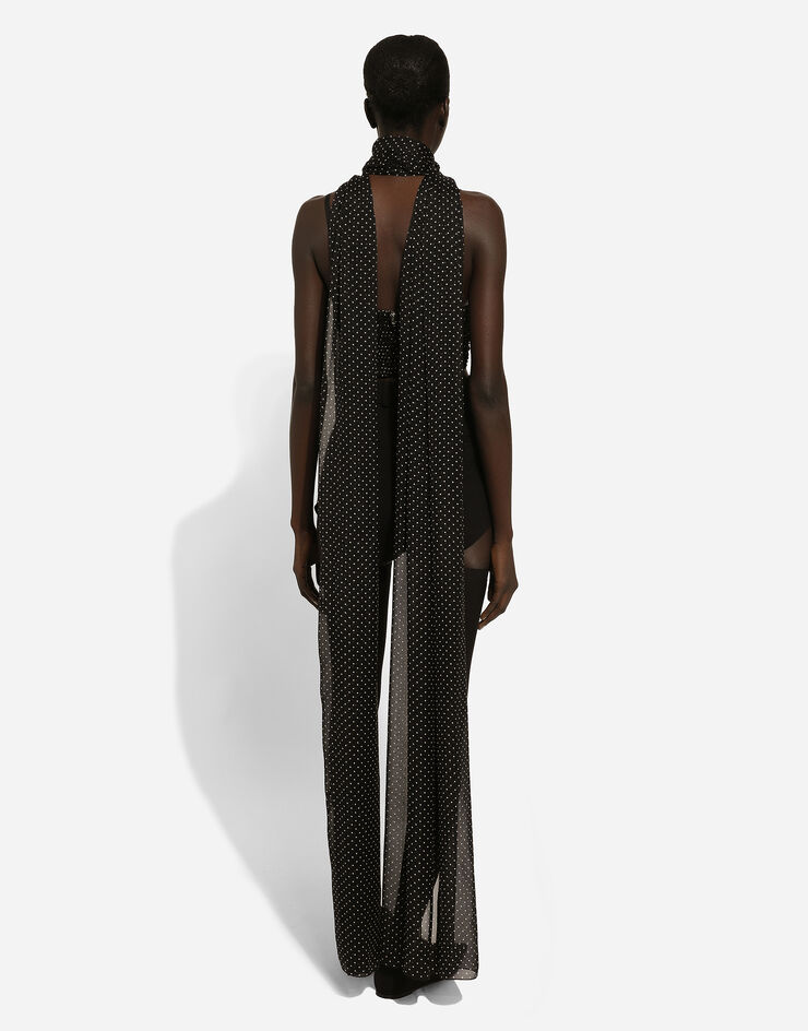 Dolce & Gabbana Culotte taille haute en laine Noir FTC4WTFURLW