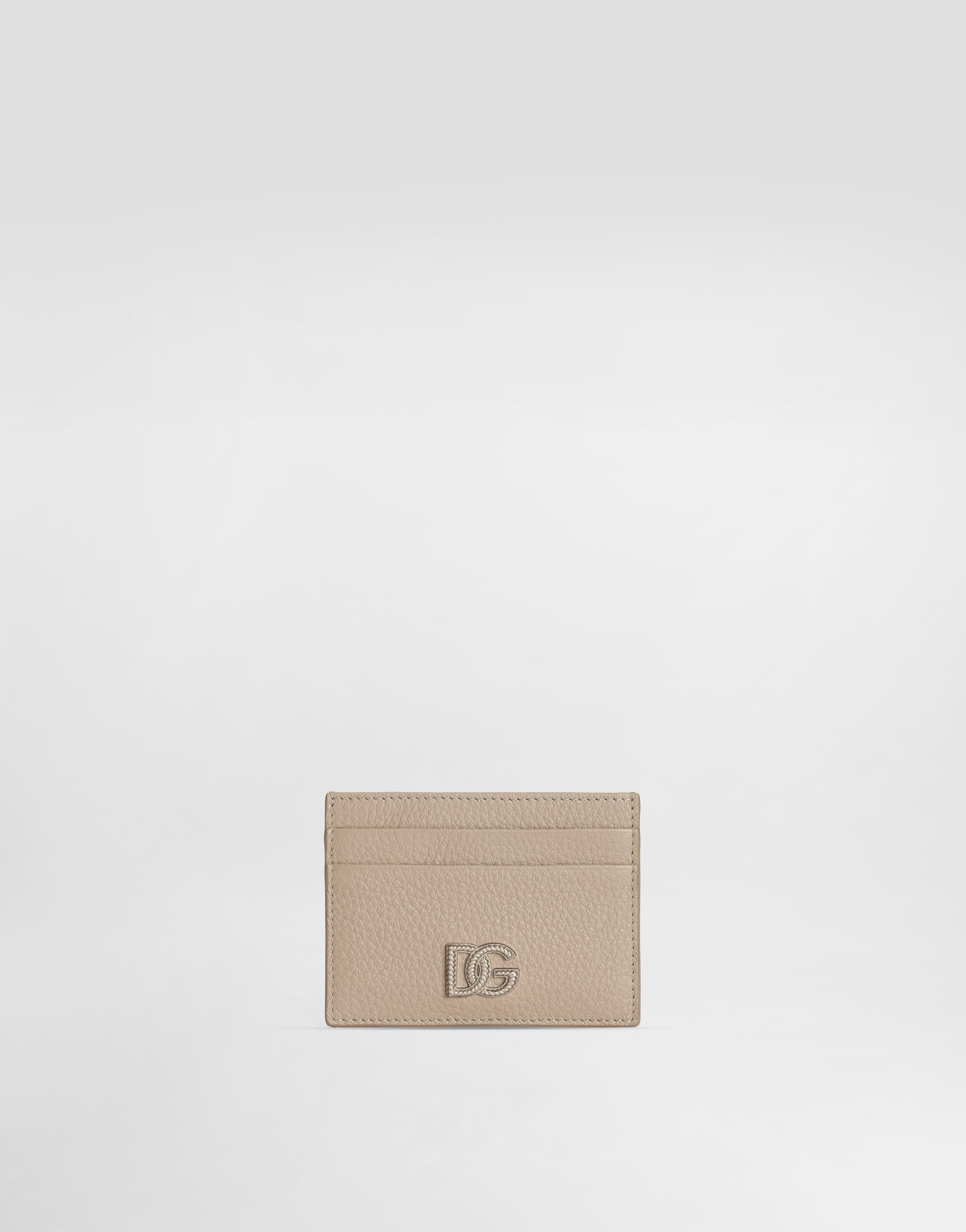 Calfskin card holder with logo