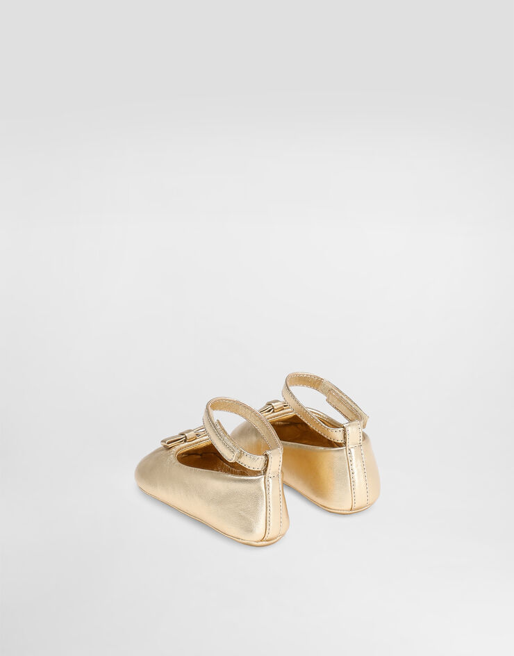 Dolce&Gabbana Ballerina aus Metallic-Nappaleder Gold DK0065AJ133